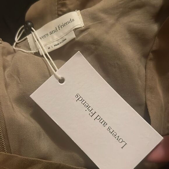 Lovers and Friends Steph Mini Dress in Tan M New - Picture 9 of 11